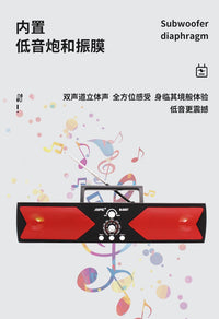 双声道大功率低音炮麦克风便携调频收音机 立体声蓝牙音箱播放器