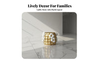 Corn Cob Ottoman Sturdy Build Shoe Changing Bench Lightweight for Living Room