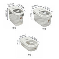 Moisture-Proof Rice Storage Container Safe Rice Dispenser Space-Saving Design for Countertop, Kitchen Cabinet