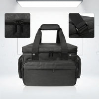 Travel Makeup Bag with Handle Spacious Cosmetic Bag Multifunctional Makeup Case with Removable Dividers for Washroom