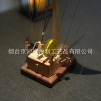 厂家直销魔鬼鱼齿轮手工木制桌面摆件家居生日礼物实木创意