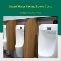 Touchless urinal flush saves water