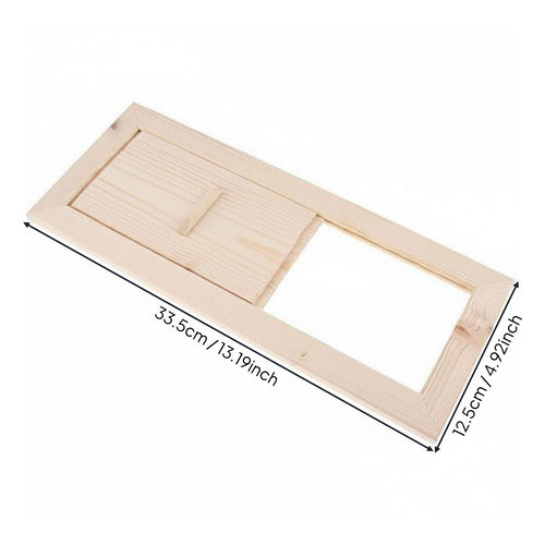 Sauna Air Vent Moisture Release Wooden Ventilation Grille Easy Installation
