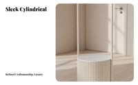 Integrated Nightstand and Coat Rack Multifunctional Design Bedside Cabinet