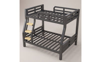 Space-Saving Metal Bunk Bed Double-Decker Bunk Bed Frame Industrial Furniture Heavy Duty for Teens, Students, Kids, Bedroom, Dorm Room, Hostel