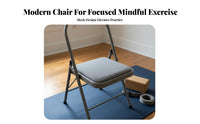 Foldable Iyengar Mind-Body Practice Chair Non-Slip Canvas Seat Mind-Body Practice Auxiliary Chair Portable Handstand Training Tool Professional Grade for Beginners, Seniors, Home Gym