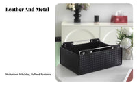 Foldable Valet Tray Multi-Purpose Storage Basket Decorative for Women, Adults