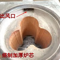 蜂窝煤三芯三眼室内取暖炉排烟加厚多眼煤球采暖炉做饭养殖升温炉