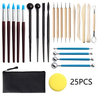Acrylic Clay Modeling Tool Set (6 Pieces) with Cutting Blades