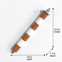 Parrot Perch Straight Rod Bird Stand, Sanded Bird Grinding Perch for Paw Grinding, Parrot Cage Perch with Bolt and Washer for Small Medium Birds