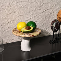 Toadstool-Shaped Fruit Plate Stable Fruit Plate with Pedestal Versatile