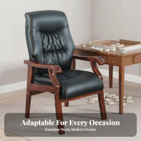 Four-Legged captain's Chair Multi-Purpose Armchair Padded Seat for Study Room