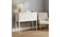 Black Wooden Dresser American Style Five Drawer Dresser Multi 5-Drawer Cabinet Drawer Chest for Bedroom, Living Room