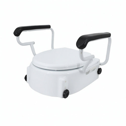 Toilet Seat Riser with Armrests Comfortable for Bathroom, Elderly