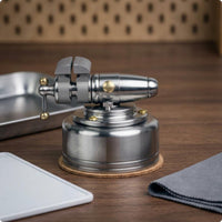 Tabletop Mini Vise Compact Bench Clamp Mirror-Like Silver Finish Hand Tool for Repair
