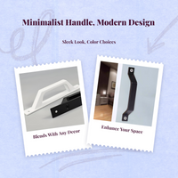 Sliding Door Handle, Aluminum Alloy Pull Handle, Easy Installation, Suitable for Wooden Doors, Kitchen, Balcony, Panel, Modern Design