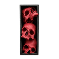 Halloween Skull Book Bookend Spooky Literary Vignette with Skulls Bone-Colored Halloween Decorative Figurine for Goths, Bookcase