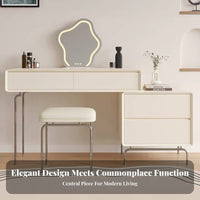 Cushisingled Metal Frame Stool Modern Minimalist Design Vanity Seat Retro Design