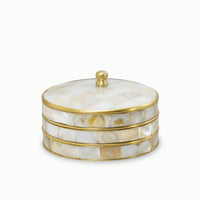 Decorative Jar with Lid Tabletop Container Sturdy for Vanity
