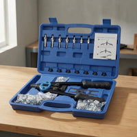 Rivet Nut Tool with Carrying Case Non-Slip Rivet Nut Kit with Case Portable Hand Riveter Tool for Mechanics, Garage