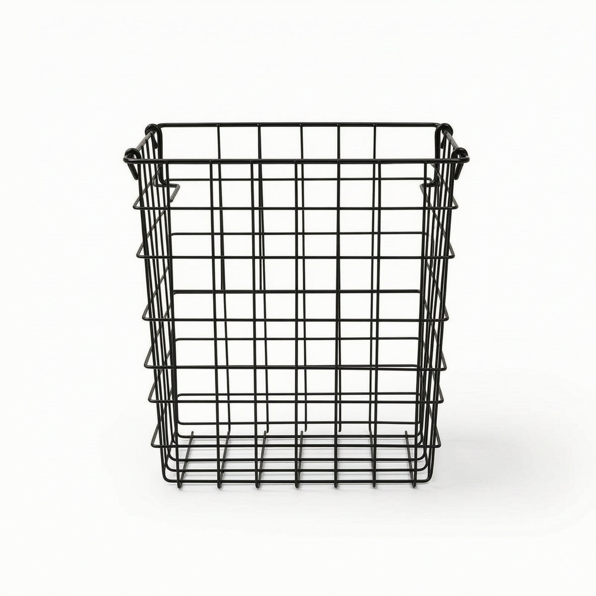 Wire Basket with Handle Portable Organizer Easy to Clean for Closet, Bathroom