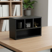 Wooden Desktop Storage Box Solid Wood Construction for Office, Women, Collectors