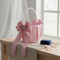 Wedding Flower Girl Basket Romantic Design Decor Luxurious Look for Girls