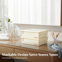 Lidded Storage container multipurpose Container with Lid Stackable Design for Crafters
