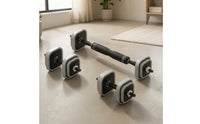 Adjustable Dumbbell with Square Plates Textured Grip for Fitness Aficionados