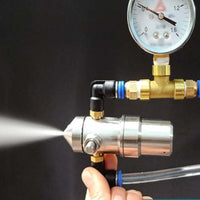 Humidification Nozzle with Elbow Fittings Stainless Steel Misting Nozzle with Brass Body Industrial for Factory, Workshop