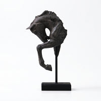 Sculpture with Stand Abstract Horse Statue Modern for Office, Mantel, Homeowners