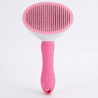 Cat Brush and Pet Hair Remover for Dog Grooming, Double-Sided Stainless Steel Dog Comb for Long Hair, Silicone Handle, Gentle on Skin Tool