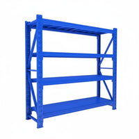 1 Piece Storage Shelf Freestanding Shelving Heavy Duty Metal Shelving Unit Multi Layer Storage Rack Durable Steel Construction Adjustable Modular Suitable for Warehouse Garage Retail Store Workshop