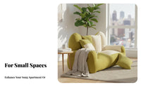 2-Seater Frameless Sofa Comfortable Indoor Seating Ergonomic Ergonomic Cushioning SkinComfortable for Apartment Dwellers