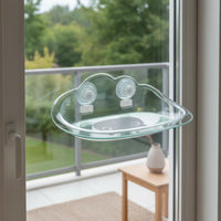 Cat Sunbathing Shelf Traceless Removal Window Mounted Cat Bed Soft Shape Pet Supplies for Balcony