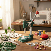 Button Press Machine Tabletop Manual Press Machine Diy Craft Tool for Hobbyists, Studios