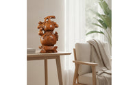 Gourd Ornament Artistic Gourd with Pedestal Natural for Entryway