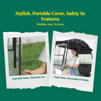 Removable electric motorcycle sun shade