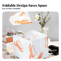 Foldable Organizer Box exposed-top Top Design Foldable container with Divider Stackable