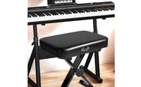 Adjustable Piano Bench Compact Piano Bench with Padded Seat Heavy-Duty Furniture for Students