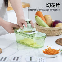 Six-in-One Multi-Function Vegetable Chopper for Kitchen Slicing and Shredding