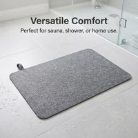 Wool Felt Sauna Mat with Non-Slip Design for Steam Room, Thick Soft Cushion Seat Pad for Heat Insulation, Bench Cover