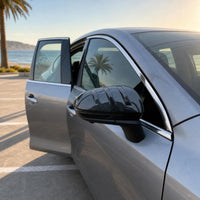Sporty Look Carbon Fiber Pattern Mirror Caps Self Carbon Fiber Pattern Trim Scratch Protection Vehicle Body Styling Kit Weather Resistant