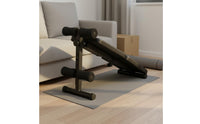 Incline Sit-up Bench Black Foldable Sit-up Bench Compact Fitness Equipment