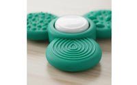 Gliding Rotating Clover Portable Textured Long-Lasting Silicone Worry Stone for Children, Students, School, Classroom, Homework