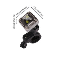 Motorcycle Tire Pressure tracking System, cordless TPMS, instant LCD display, waterproof, paired sensors, enhanced safety