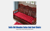 Chair Pad, Thickened, Backrest, Winter Comfort, Old Wooden Sofa, Solid Color