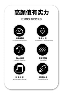 潮男户外短筒黑色雨鞋都市防水靴防滑涉水鞋卡其胶鞋男水靴水鞋子