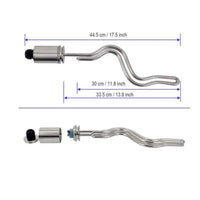 Tri-Clamp Corrugated Foldback Heating Heater Low Watt Density Tri-Clamp Corrugated Heating Heater Immersion Heater Stainless
