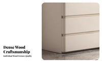 Modern Design 3-Drawer End Table Minimalist design Nightstand Sturdy Construction Bedroom Furniture Large Capacity for Homeowners, partners, Students, Guest Room, Office